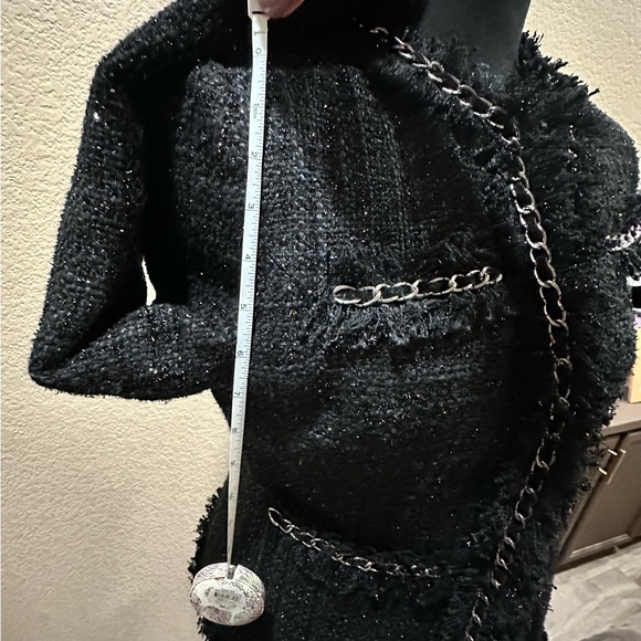 Classy sequin tweed crop jacket - Picture 15 of 15